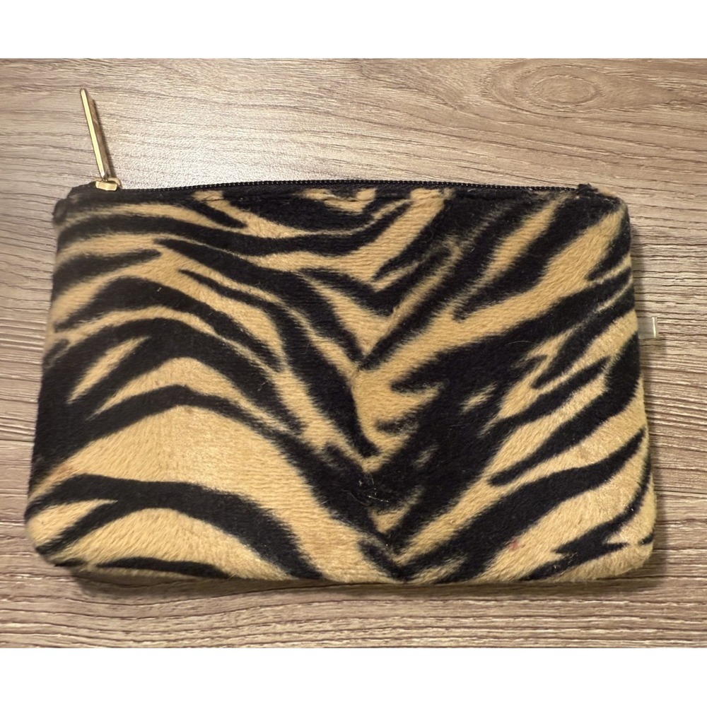 Celebrity Little Zippered Cosmetic Bag Wallet Animal Print Leopard